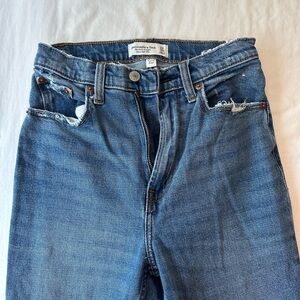 Abercrombie & Fitch Classic Blue Ripped Jeans